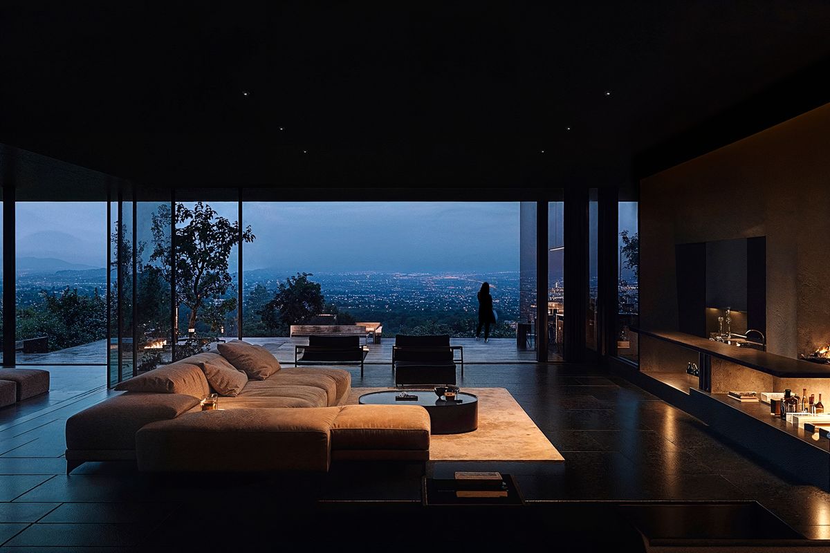 Light instead of luminaires for magical effects. Visualisation: Electric Gobo
