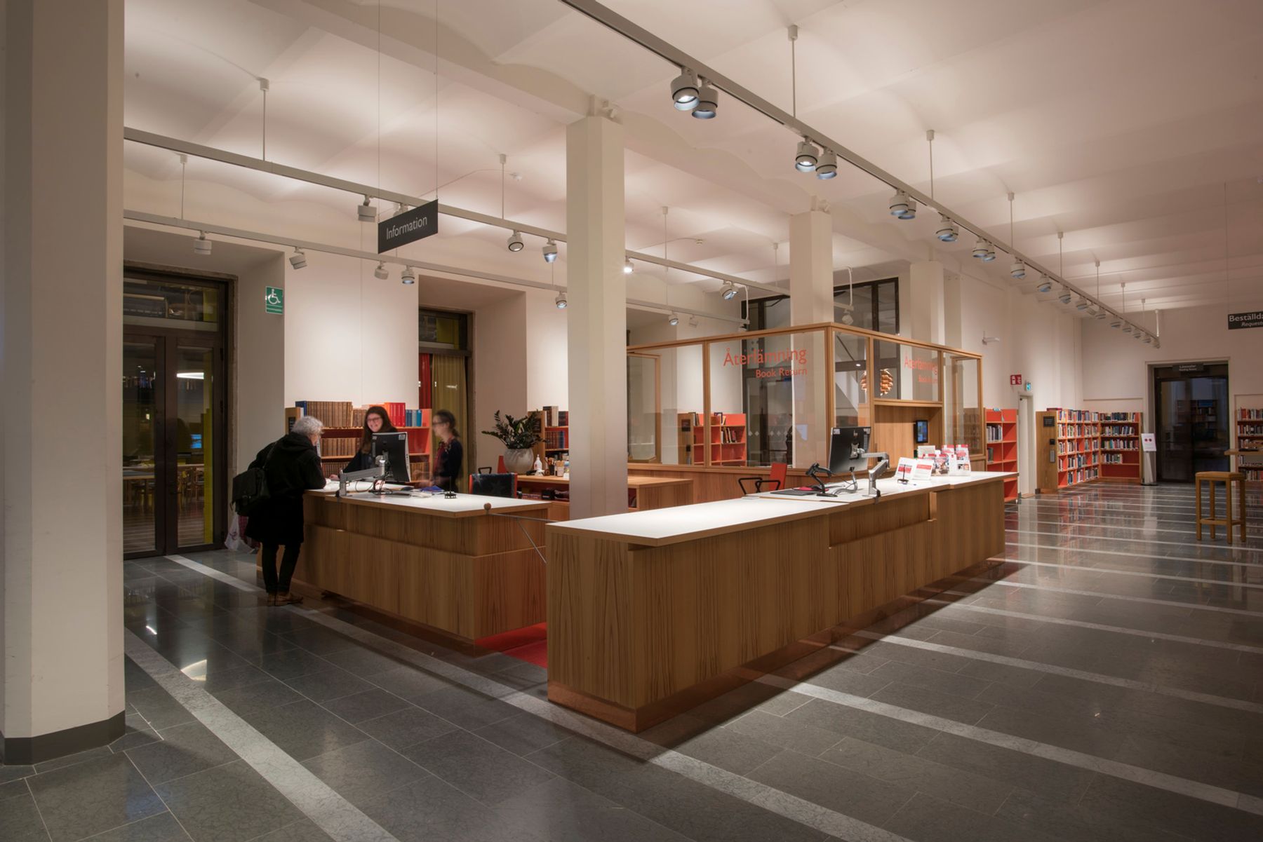 Carolina Rediviva Library, Uppsala. Lighting design: Johan Celsing. Photography: Johan Elm, Stockholm.