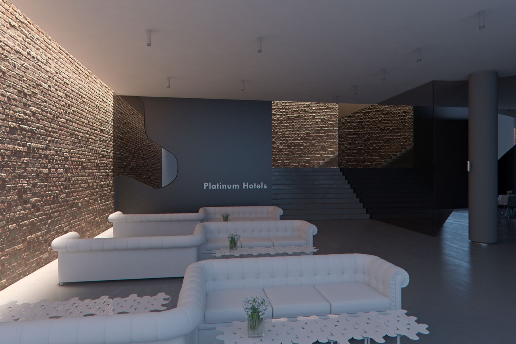 Lightgap emphasises the tactile qualities of architectural materials by making even the finest structures of wood, concrete and rough surfaces such as natural stone clearly visible. Visualisation: Electric Gobo