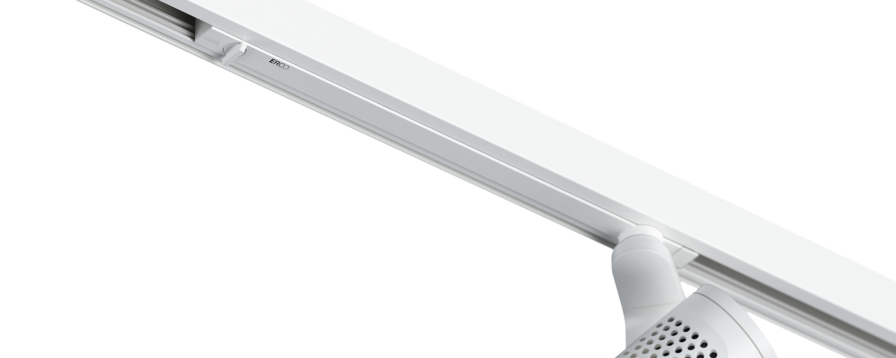 ERCO track lighting, a flexible system for museums, shops, and offices.