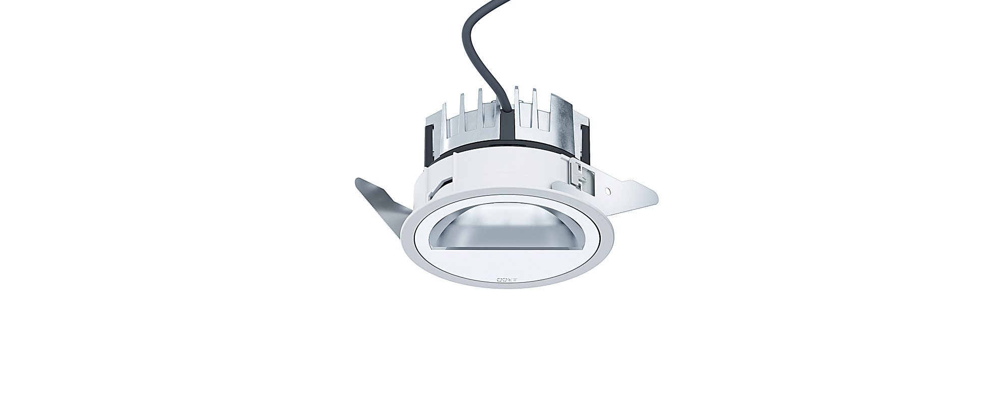 Quintessence round recessed downlight for excellent visual comfort.