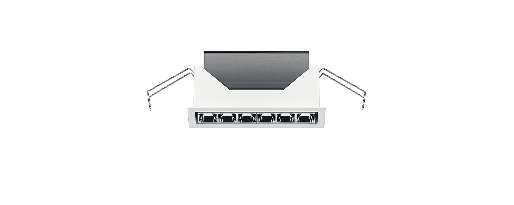 Compar linear recessed luminaire for linear aesthetics and efficient office lighting.