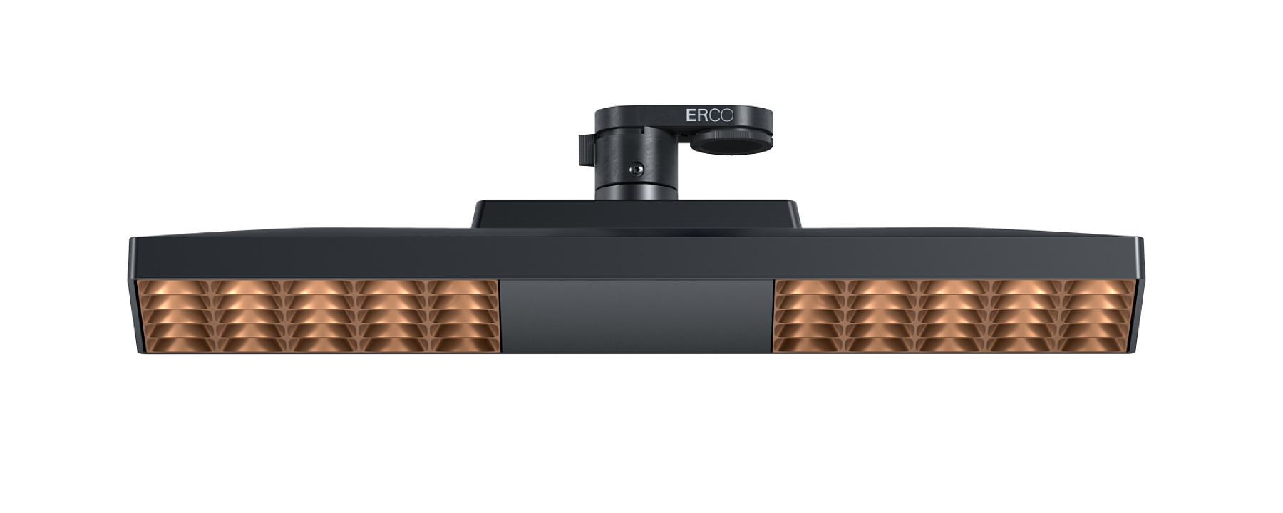 ERCO Jilly track downlight, versatile office lighting with anti-glare louvre.