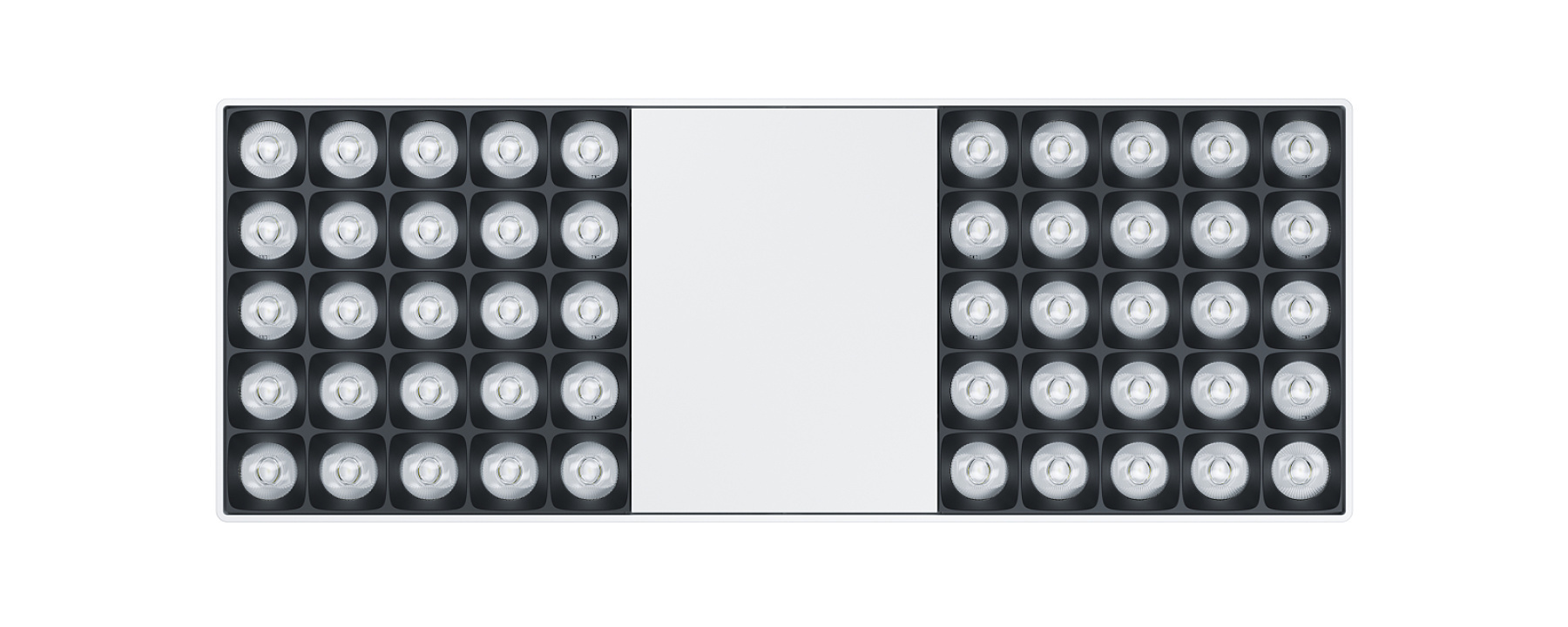 ERCO Jilly track downlight for efficient office lighting with anti-glare louvre.