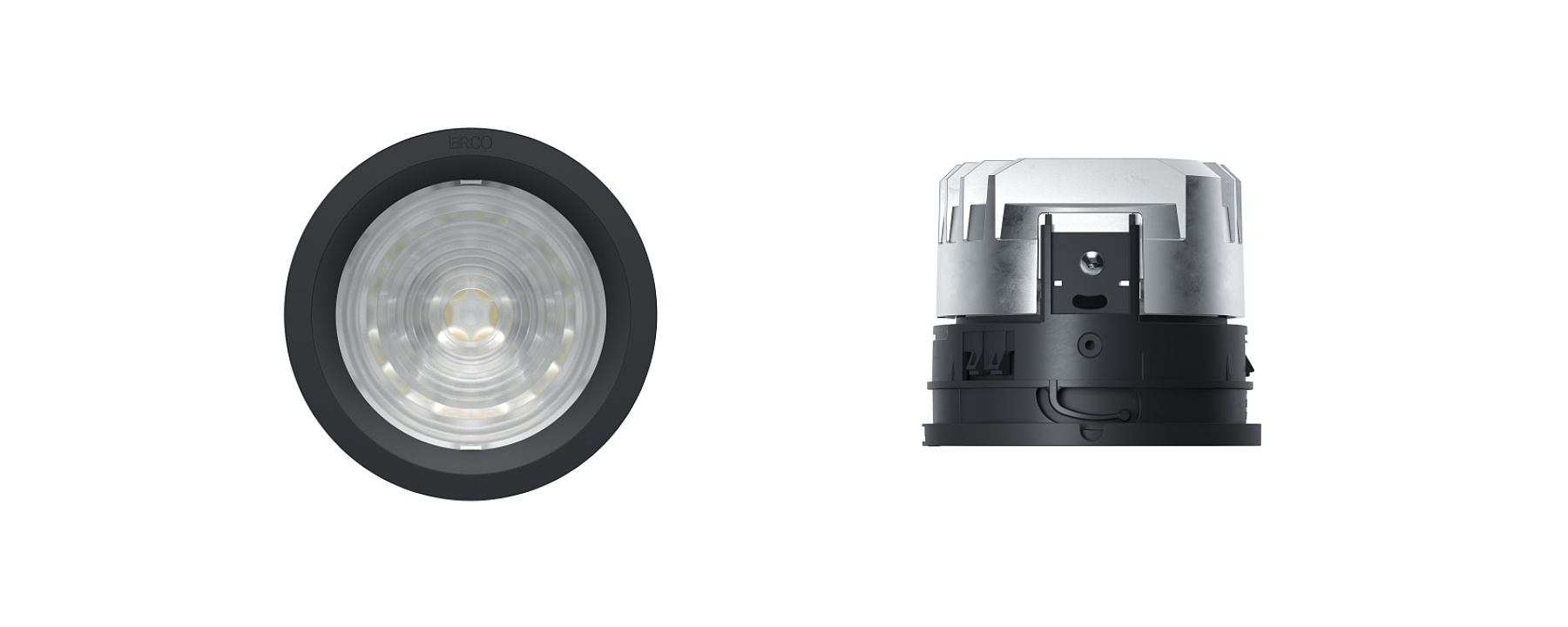 ERCO Iku recessed luminaire for indoor architectural lighting, efficient and universal.