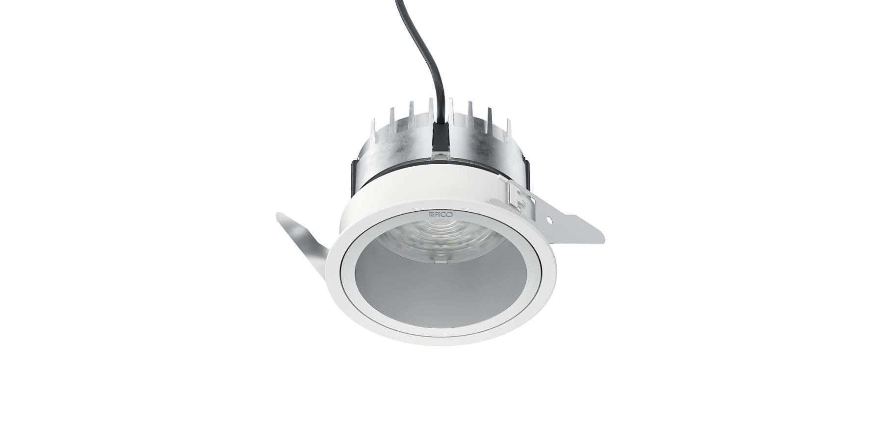 ERCO's Iku Work recessed luminaire, designed for efficient workplace lighting.