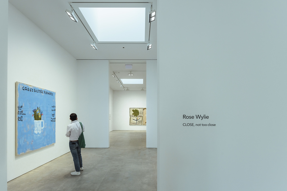 ERCO Light Board spotlights illuminate art at David Zwirner Gallery, Los Angeles.