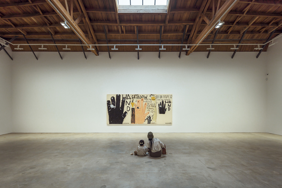 ERCO Light Board spotlights illuminate art at David Zwirner Gallery, Los Angeles.