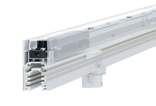 ERCO Hi-trac track with uplights: Flexible lighting infrastructure for museums, shops and offices.