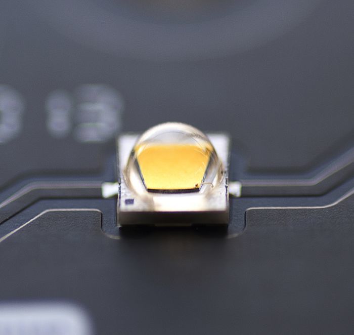 Close-up of a Lightcast LED for energy-efficient lighting solutions.