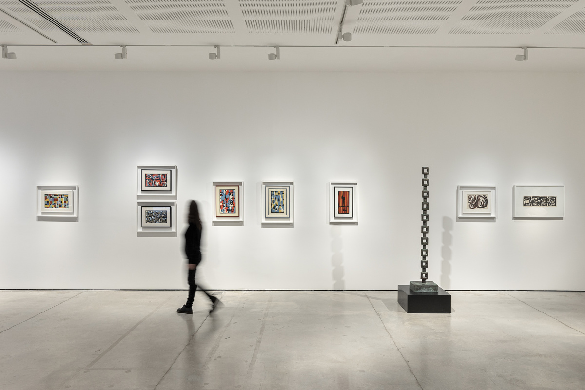 MACA Museum interior featuring artworks and ERCO LED lighting for visual comfort.