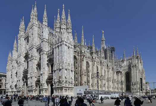 Milan Cathedral illuminated by ERCO LED lighting, a landmark of Milan.