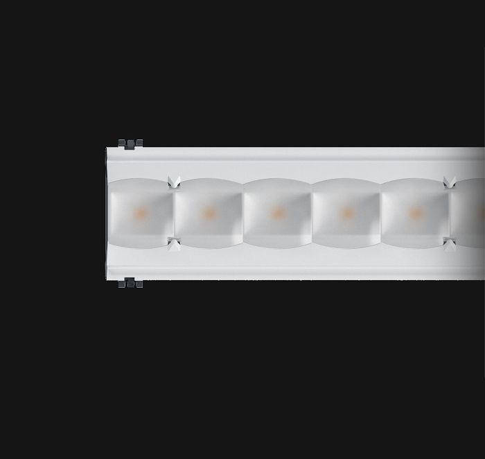 ERCO Invia light structure for modern office lighting.