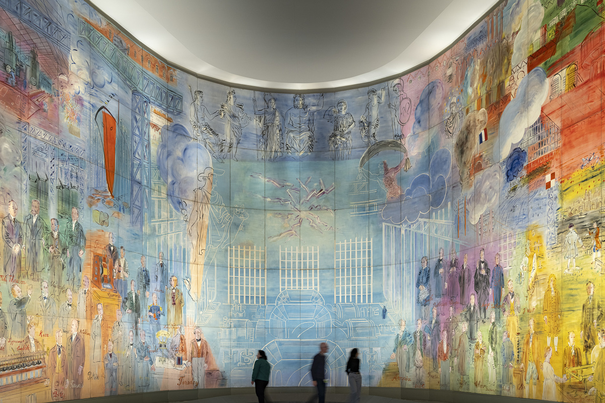 Raoul Dufys La Fée Electricité at Musée dArt Moderne, lit by ERCO LED wallwashers.