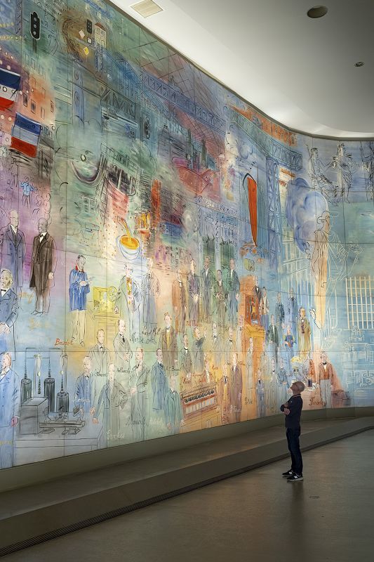 Raoul Dufys La Fée Electricité at Musée dArt Moderne, lit by ERCO LED wallwashers.