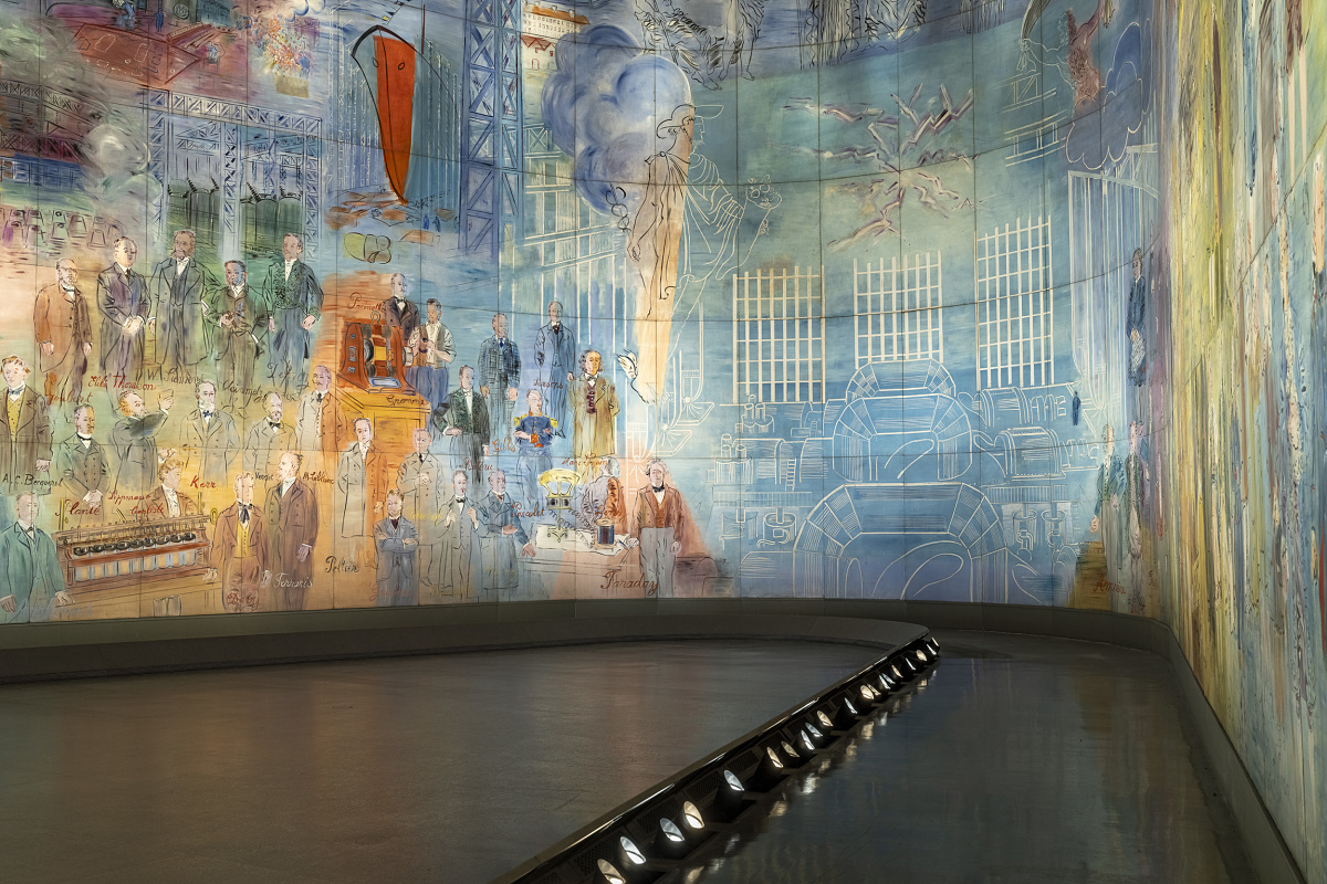 Raoul Dufys “La Fée Electricité” at Musée d’Art Moderne, lit by ERCO LED wallwashers.