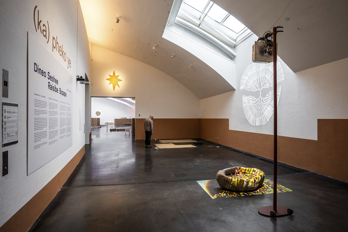 LED lighting illuminating art at Kiasma Museum Helsinki, enhancing the exhibition space.