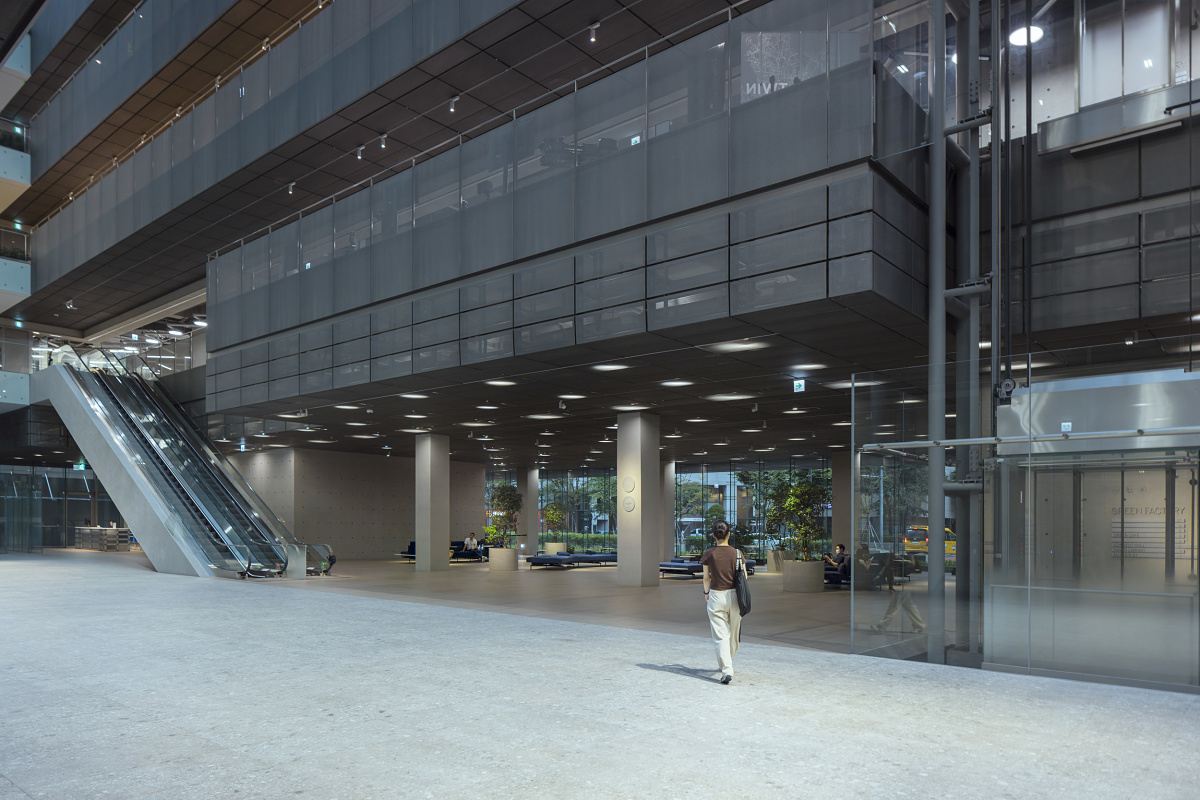 NAVER 1784 interior featuring ERCO lighting, highlighting the open space and architectural details.