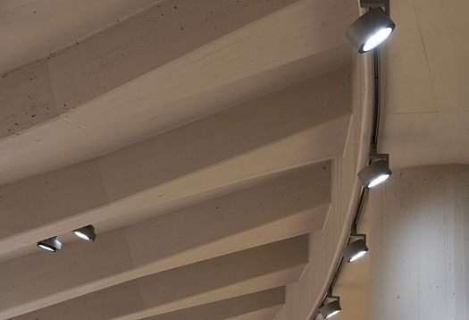 ERCO spotlights illuminate the ceiling at Schauspielhaus Düsseldorf.
