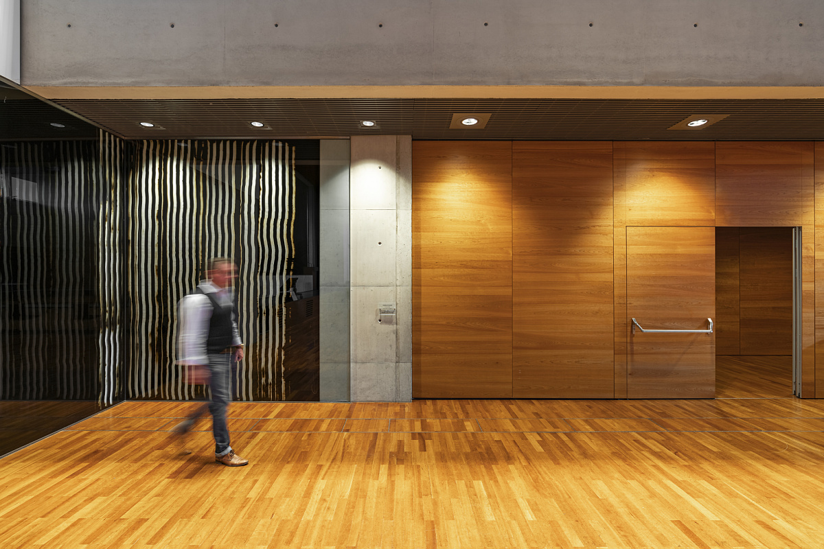 ERCO LED lighting enhances energy efficiency at the Ferry Porsche Congress Center in Zell am See.