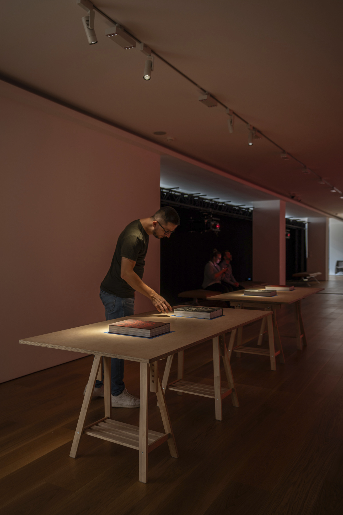 ERCO Eclipse spotlights illuminate an exhibition at the Slovak National Gallery.