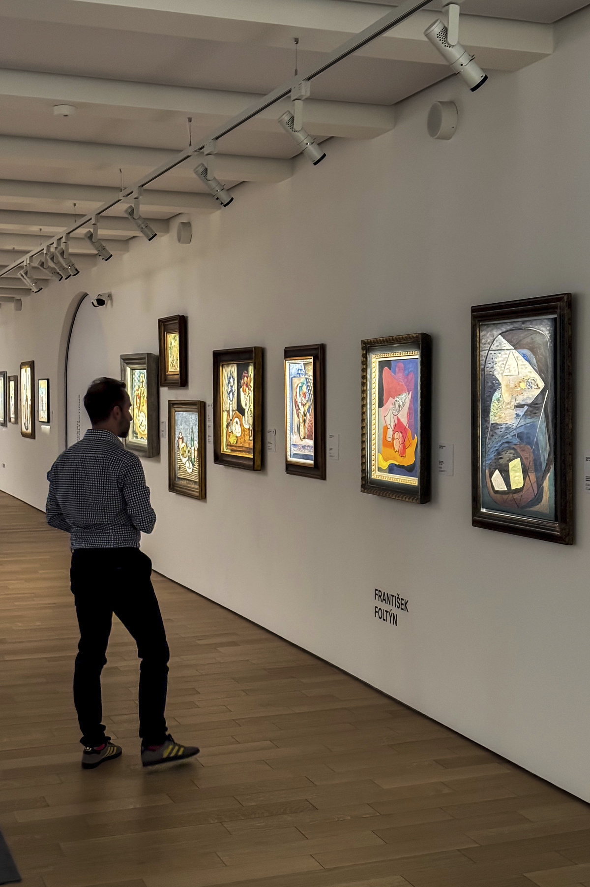 ERCO Eclipse spotlights illuminate art in the Slovak National Gallery for changing exhibitions.