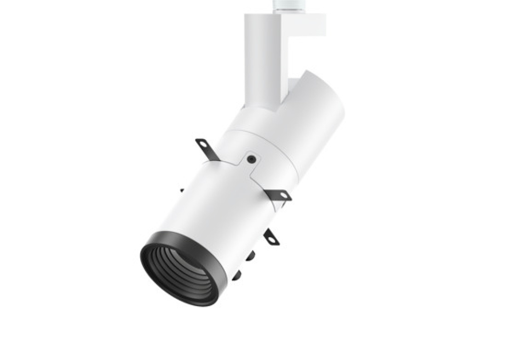 ERCO LED spotlight for track lighting, designed for flexible accent lighting solutions.