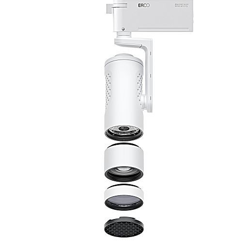 ERCO LED spotlight for track, offering flexible and precise accent lighting solutions.