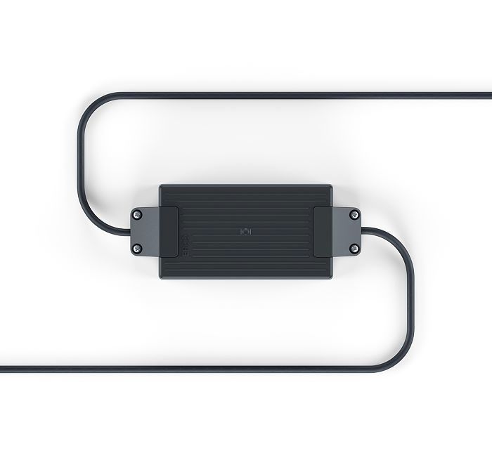 ERCO 48V system voltage converter for Minirail track, enabling centralized power supply.