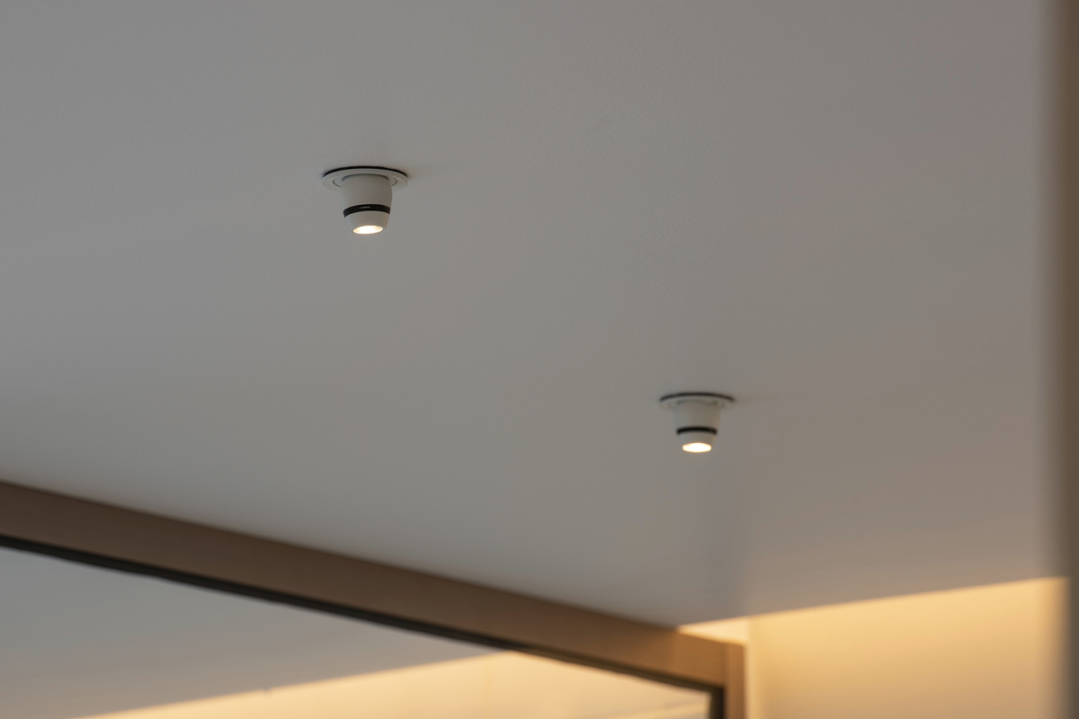 ERCO Axis recessed spotlights in Villa Lakeside, Gothenburg.