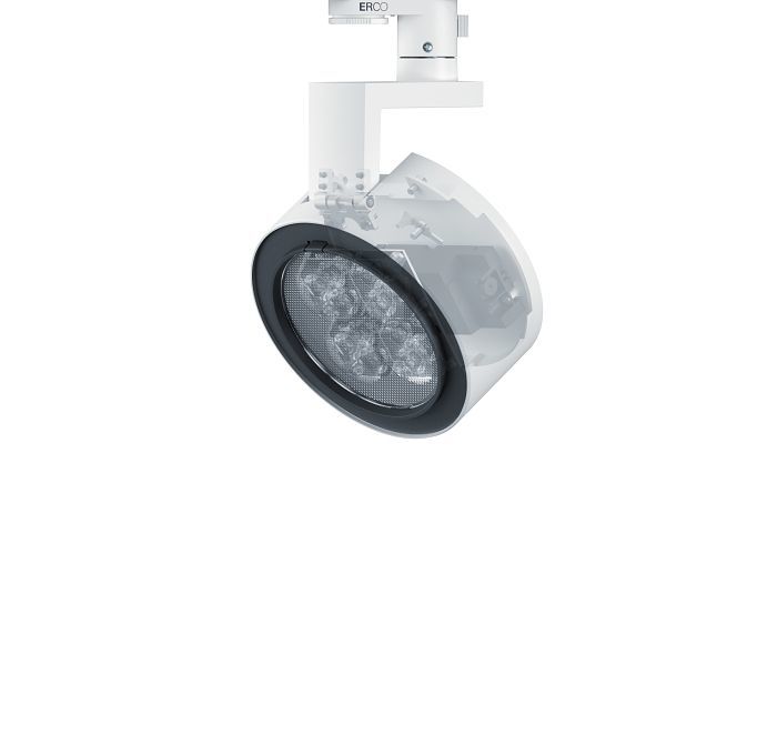ERCO luminaire with Casambi Bluetooth control for wireless lighting management.