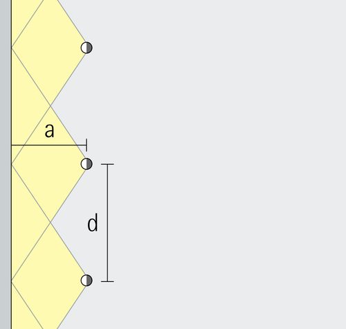 Iku - Wide luminaire spacing with wallwashing